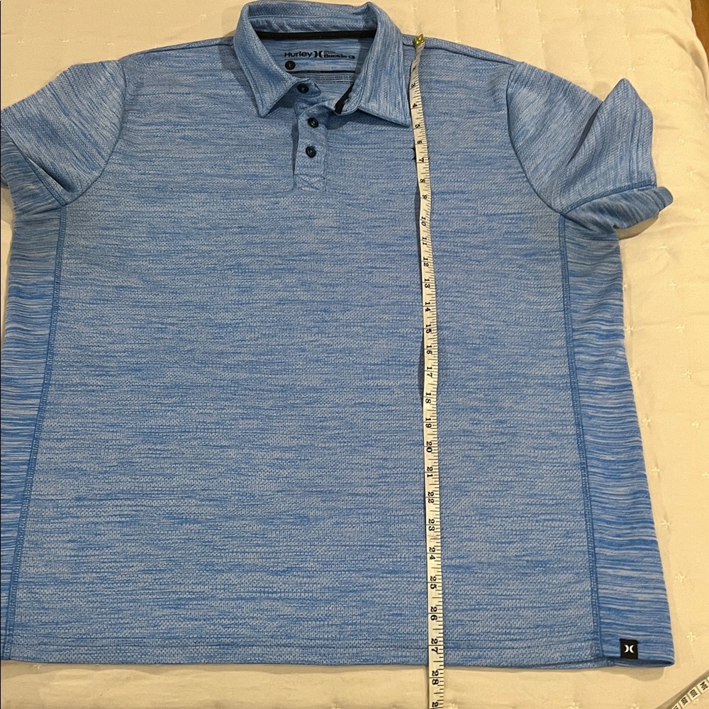 Hurley Men's Blue Polo Shirt - Picture 4 of 7